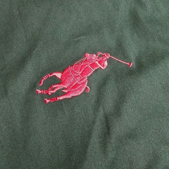 Polo Ralph Lauren Canvas Gym Bag Sack Pony Logo Navy Green Red 100% Cotton New - Picture 10 of 11